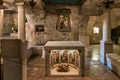 The interior of the Milk Grotto Church in Bethlehem in Palestine