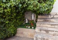 Prayer place in the Milk Grotto Church in Bethlehem in Palestine