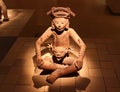 Jerusalem, Israel - December 2, 2013: Traditional sculptures of indigenous African tribes in Africa section of Israel Museum,