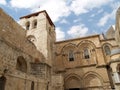 JERUSALEM, ISRAEL. Facade of Church of the Resurrection Royalty Free Stock Photo