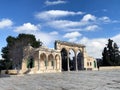 Arcade, built by the Mamluks, on  the Temple Mount in Jerusalem Royalty Free Stock Photo