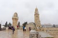 Jerusalem, Israel. - February 14.2017. Basilica Church of the Dormition on Mount Zion.