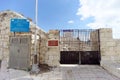 Jerusalem, Israel. - February 15.2017.Entrance to the old Jewish cemetery.