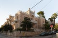 Evening view of a quiet residential Benjamin Disraeli Street in the old district of Jerusalem Talbia - Komiyum in Jerusalem,