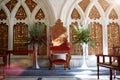 JERUSALEM, ISRAEL - FEBRUARY The prayer hall of Yochanan ben Zakai Synagogue, one Four Sephardic Synagogues complex, on in . Royalty Free Stock Photo