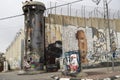 Jerusalem, Israel - 12/15/2019: graffiti on the wall between border of Israel and Palestine,