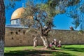 JERUSALEM, ISRAEL - JANUARY 06, 2022: An Arab Palestinian family.