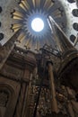 Jerusalem, Israel, January 29, 2020: The ceiling over Christ grave in the holy church in Jerusalem Royalty Free Stock Photo