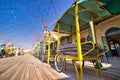 jerusalem, israel. 02-12-2020. Stands designed for sale food in the compound of the first train station, almost empty due to the