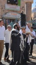 Jewish man celebrate Simchat Torah