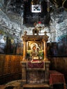 Jerusalem, Israel - July 13, 2015: The underground Orthodox church with the tomb of Mary, dedicated to the Queen of the Assumption