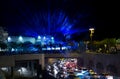 Blue lasers show at Jerusalem Light Festival