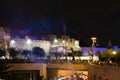 Blue lasers show at Jerusalem Light Festival