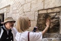 Christian pilgrims visiting Via Dolorosa in Jerusalem