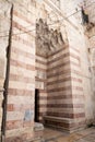 Entrance to the Salamia Madrasah on King Faisal Street in the old city of Jerusalem. Built in the 1320s. Abul Fida as-Salami - a