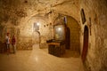 Joseph tomb in the Holy Sepulchre Church in Jerusalem, fisheye lens shot