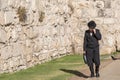 An ultra-orthodox jewish or Haridi man in Jerusalem