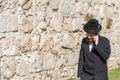 An ultra-orthodox jewish or Haridi man in Jerusalem