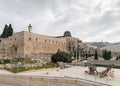 View to the corner of the Temple Mount, Al Aqsa Mosque and the Minaret over the Islamic Museum in the Old Town of Jerusalem in