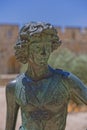 Bronze copy of Verrocchio`s David at the Tower of David in Jerusalem