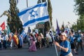 Crowd of people at a celebration in Jerusalem