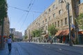 Jaffa street at the Western edge of the Jerusalem Old City