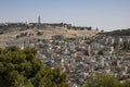 Silwan Village and Mount of Olives in Jerusalem, Israel Royalty Free Stock Photo