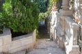 The courtyard of Church of Mary Magdalene in Jerusalem, Israel