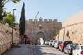 Derech Shaar HaArayot street leading to Lions Gate in Jerusalem, Israel