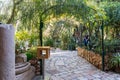 Entrance alley in The Garden Tomb Jerusalem located in East Jerusalem, Israel Royalty Free Stock Photo