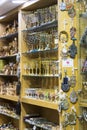 The market of religious objects of worship of different religions in the territory of the old Jerusalem