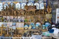 The market of religious objects of worship of different religions in the territory of the old Jerusalem