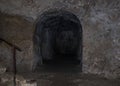 One of the side passages in the Tomb of the Prophets on the Mount Eleon - Mount of Olives in East Jerusalem in Israel