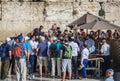 Bar Mitzvah next to Western Wall in Jerusalem city, Israel Royalty Free Stock Photo