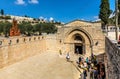 Church of the Sepulchre of Saint Mary, known as Tomb of Virgin Mary, sanctuary at Mount of Olives in near Jerusalem, Israel Royalty Free Stock Photo