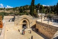 Church of the Sepulchre of Saint Mary, known as Tomb of Virgin Mary, sanctuary at Mount of Olives near Jerusalem, Israel Royalty Free Stock Photo