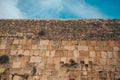 Jerusalem, Israel. Old City Western Wailing Wall, holy place in Judaism. Temple Mount and Mount of Olives Royalty Free Stock Photo