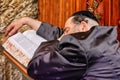 Jerusalem Israel. Orthodox praying at the wailing wall