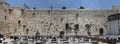 Jerusalem, Israel, 06.07.2007 Praying people by the Western Wall in Jerusalem