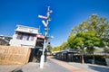 He restaurants next to the promenade and the bike path in the compound of the first train station