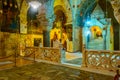 JERUSALEM, ISRAEL, SEPTEMBER 8, 2018: Chapel of Saint Helena in the church of holy sepulchre in Jerusalem, Israel Royalty Free Stock Photo