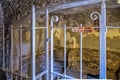 Jerusalem Israel September 15, 2017. close-up of the tomb of Jesus in the garden of the holy sepulcher as can now be visited in th