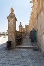 Faucets with drinking water on the side of the Al Aqsa Mosque in the interior of the Temple Mount in the Old City in Jerusalem,