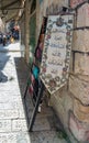 Home decoration with Koran suras for sale in a street shop in the Old City in Jerusalem, Israel