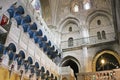 Interior of church of the Holy Sepulchre, Jerusalem, Israel. Royalty Free Stock Photo