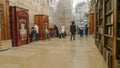 JERUSALEM, ISRAEL- SEPTEMBER, 19, 2016: interior of the prayer room at the wailing wall, jerusalem Royalty Free Stock Photo