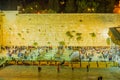 Night scene of the Western Wall