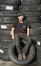 A Tire Shop Worker