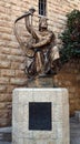 Statue of King David on Mount Zion. Royalty Free Stock Photo