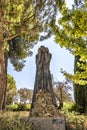 Jerusalem Israel 14th September 2017 Yad-Vashem holocaust museum .in the sculpture garden. Sculpture donated and made by Leah Mi